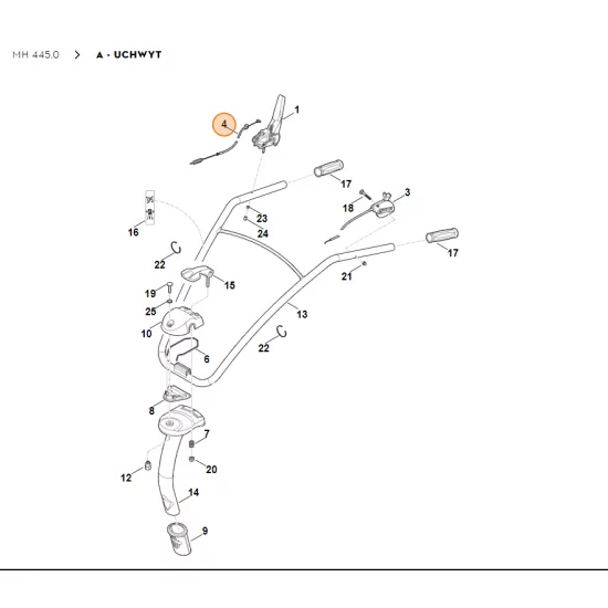 STIHL Glebogryzarka spalinowa MH445.0 Cięgno 6241 710 9902